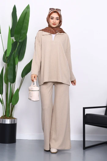 Vizon Kaşkorse Tunik Pantolonlu Takım