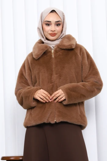 Vizon Kısa Kürk Mont