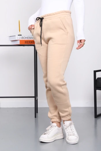 Bisküvi Üç İplik Şardonlu Eşofman Altı