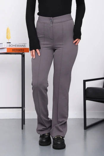 Füme Çimalı İspanyol Paça Pantolon