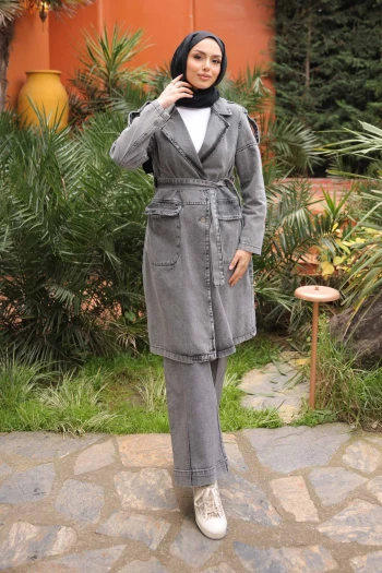 Füme Kol Apoletli Kot Trenç