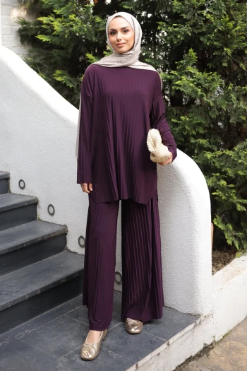 Mürdüm Piliseli Sandy Tunik Pantolon Takım