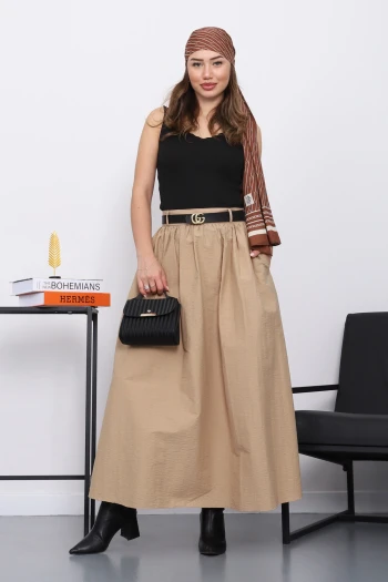 Siyah Merdiven Yaka Bluz