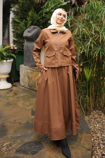 Taba Etekli Ceket Bondit Takım