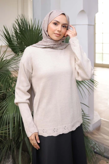 Taş Bisiklet Yaka Triko Kazak