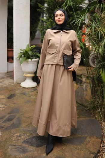 Vizon Etekli Ceket Bondit Takım