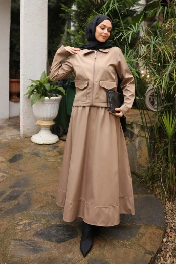 Vizon Etekli Ceket Bondit Takım