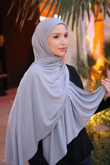 Gri Cazz Scarf Penye Şal