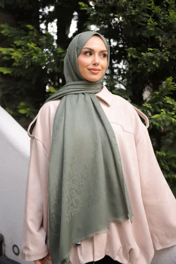 Haki İpekhan Pamuk Jakarlı Şal