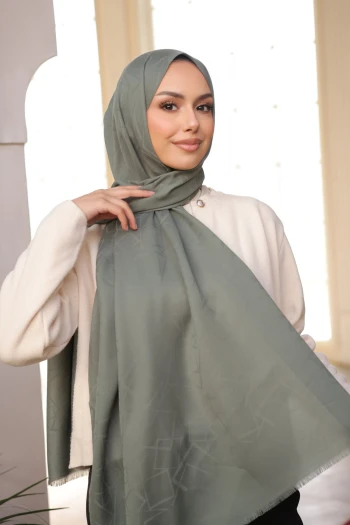 Haki İpekhan Pamuk Jakarlı Şal