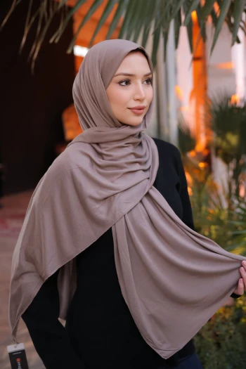 Koyuv Vizon Cazz Scarf Penye Şal