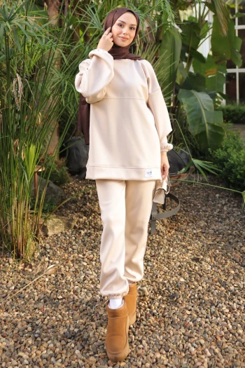 Taş Armalı Tunik Pantolonlu Takım