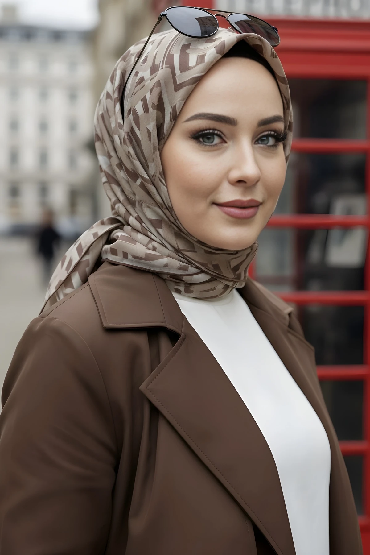 Vizon Silk Home Soft Dijital Pamuklu Eşarp