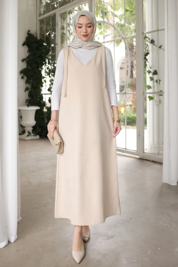 Bej Omzu Bağlamalı Jile