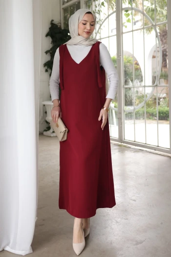 Bordo Omzu Bağlamalı Jile