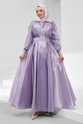 Lila Balon Kol Drapeli Abiye