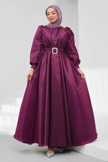 Mor Balon Kol Drapeli Abiye