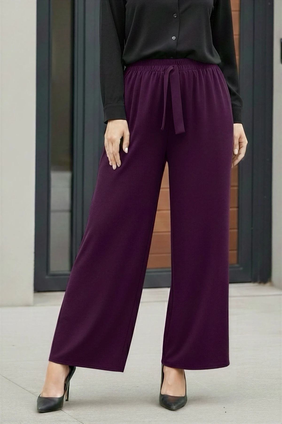 Mor Bol Paça Sandy Pantolon