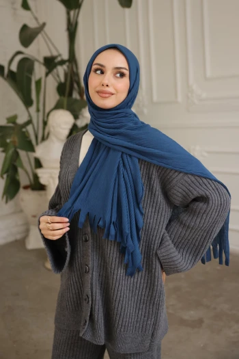 Petrol Yeşili Helen Önü Süngerli Pratik Piliseli Şal