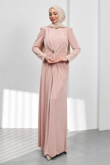 Pudra Önü Drpeli Tokalı Abiye