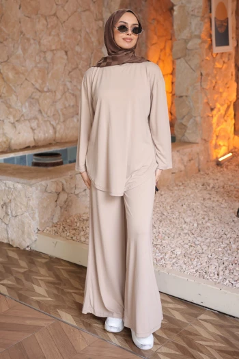 Taş Tunik Pantolonlu Modal Takım