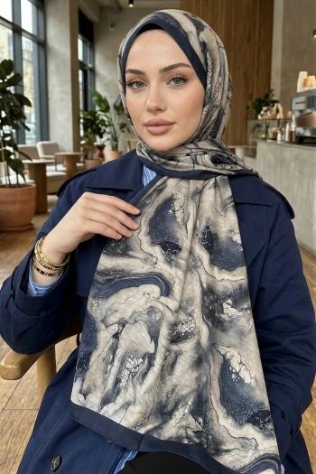 Antrasit Bej İpekhan Seren Şal