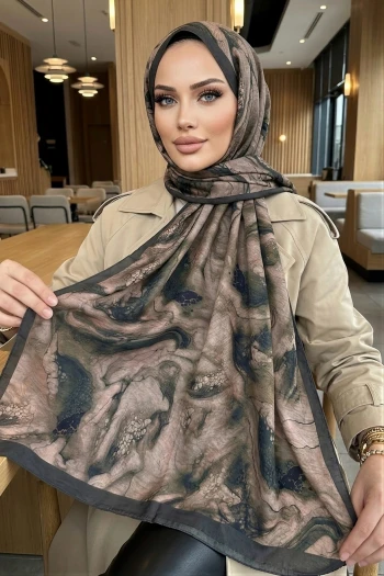 Kahverengi İpekhan Seren Şal