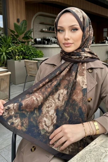 Kahverengi İpekhan Seren Şal