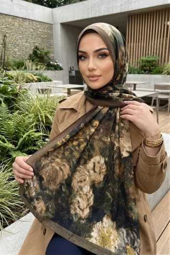 Koyu Vizon İpekhan Seren Şal