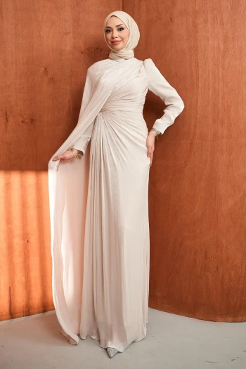 Taş Önü Büzgülü Abiye