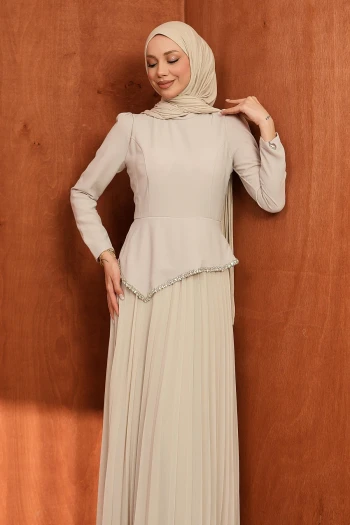 Taş Taş Detaylı Tasarım Abiye