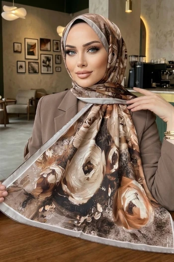 Vizon Desenli Soft Şal