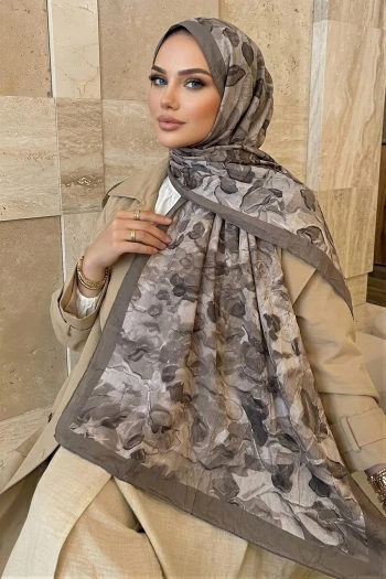 Vizon İpekhan Desenli Kraş Şal