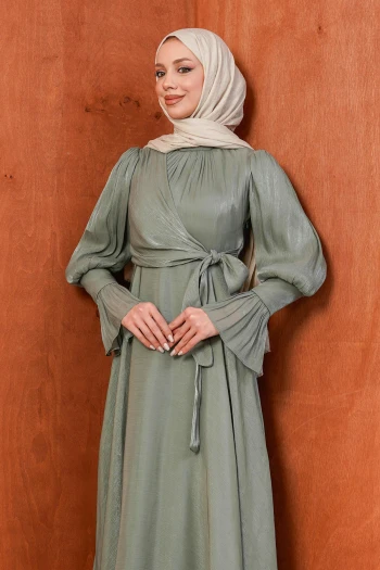 Haki Yandan Bağlamalı Abiye