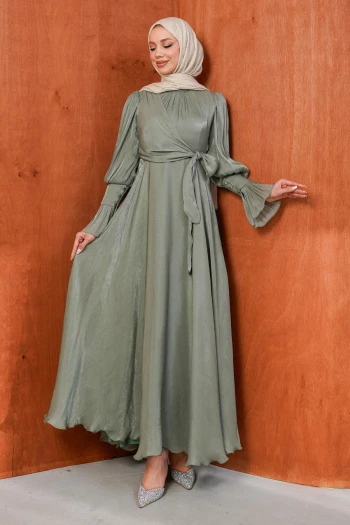 Haki Yandan Bağlamalı Abiye