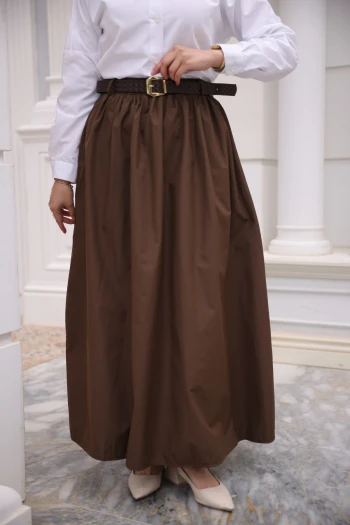 Kahverengi Kemerli Cepli Polin Etek