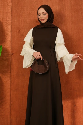 Kahverengi Kendinden Kemerli Dabıl Jile