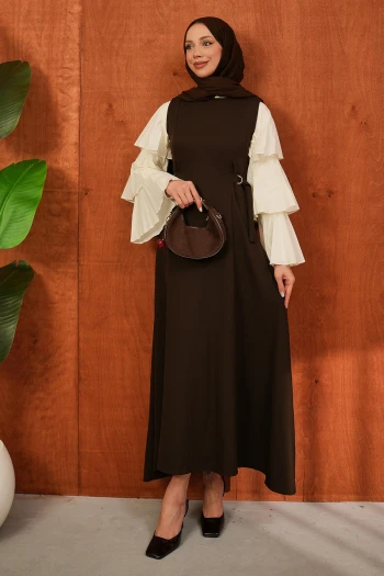 Kahverengi Kendinden Kemerli Dabıl Jile