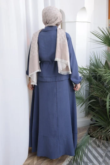 Lacivert Ceket Etekli Takım