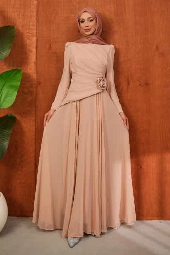 Pudra Önü Drapeli Abiye