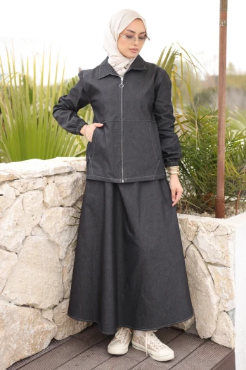 Siyah Ceket Etekli Takım