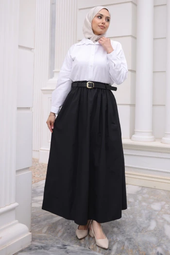 Siyah Kemerli Cepli Polin Etek