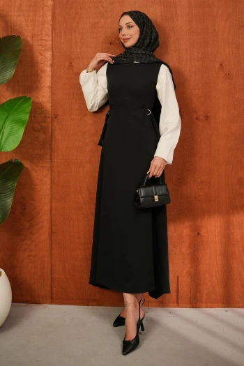 Siyah Kendinden Kemerli Dabıl Jile