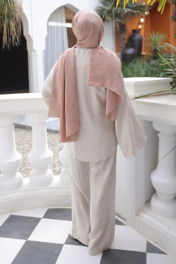 Taş Kimono Pantolonlu Takım