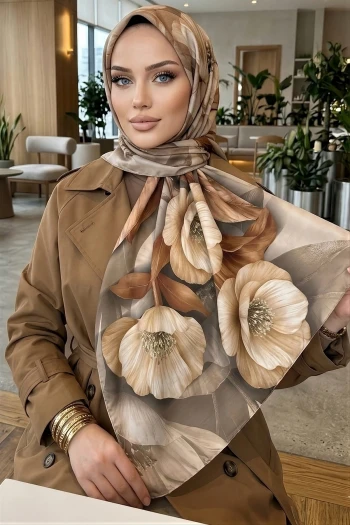 Vizon Desenli Soft Şal