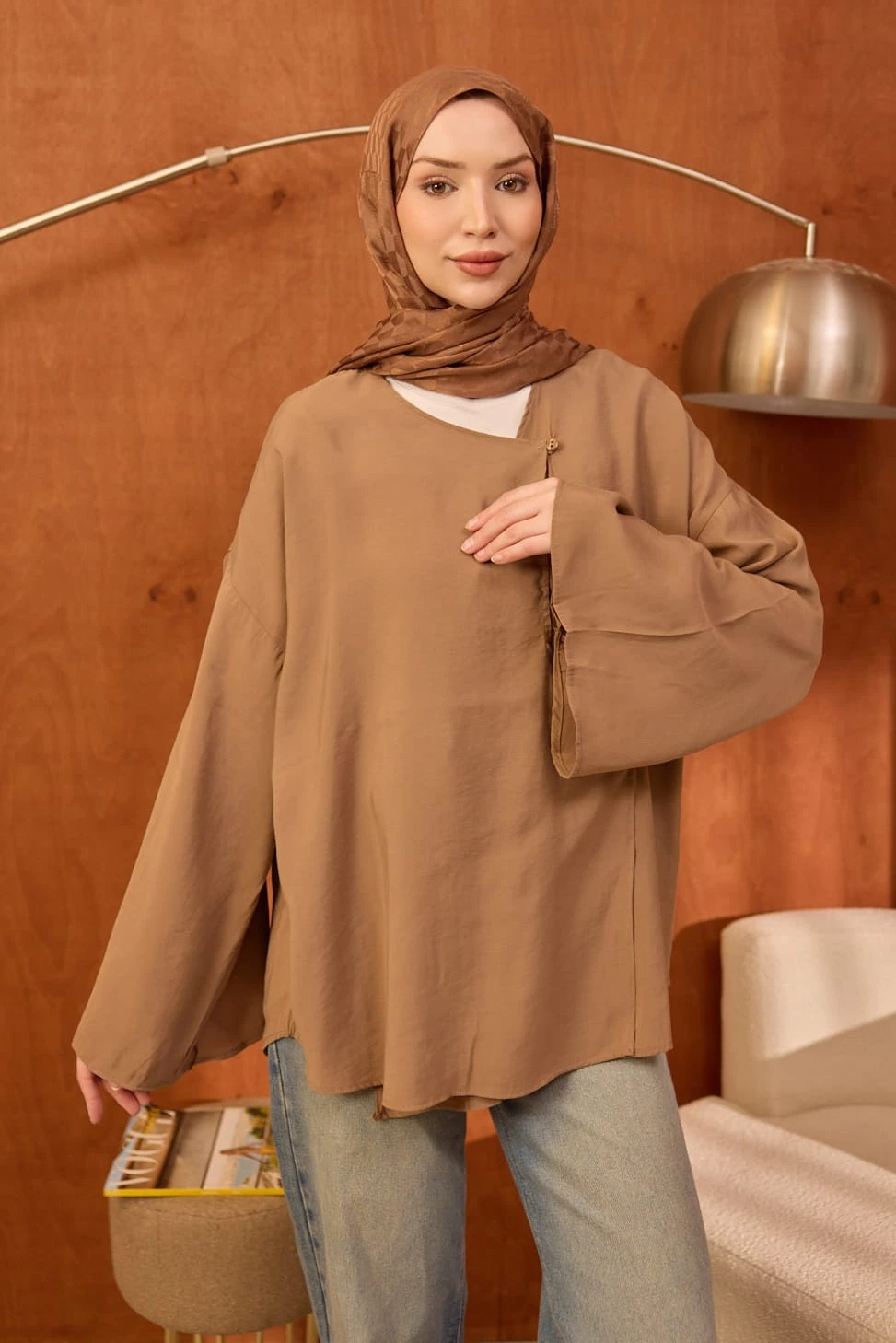 Vizon Ön Bağlamalı Kimono