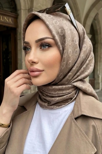 Vizon Trend Dijital Twil- Rayon Krisital Eşarp