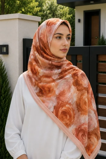 Pudra Pamuklu Soft Şal