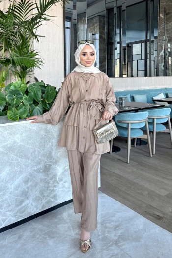 Vizon Tunik Pantolonlu Takım