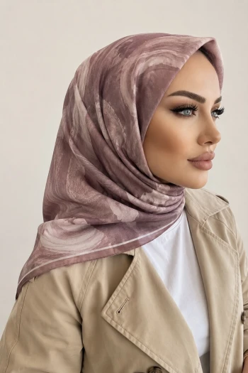 Gül Kurusu Pamuklu Soft Eşarp